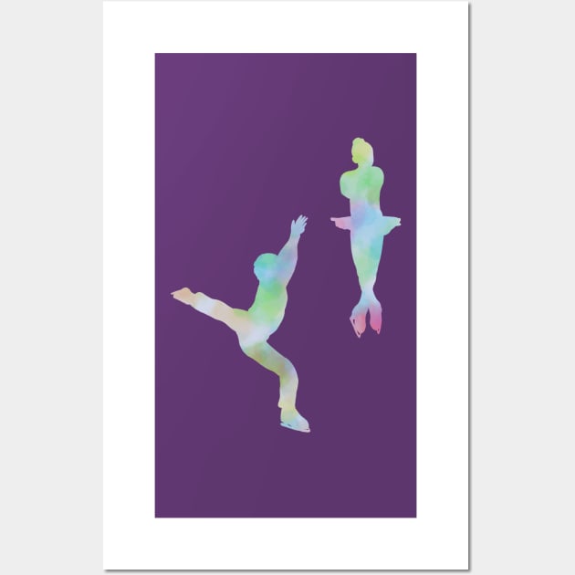 Figure skating (throw jump) Wall Art by Becky-Marie